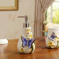 Keramik-Badezimmer-Set – Elegantes 5-teiliges Design