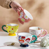 Handbemalte Keramiktassen – Süss & Grosse Kapazität