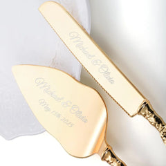 Hochzeitstorten-Set – Vintage Metall Rose – Persönlich