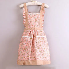 Schürze – Florales Canvas Design – Verstellbare Träger