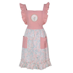 Florale Baumwoll-Schürze – Verstellbar 98x92cm Küche