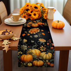 Kürbis Tischläufer – Ländlicher Print – 3 Grössen