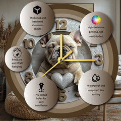 Haustieruhr – Metall Design – 20cm & 30cm