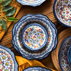 Keramikgeschirr Set – Boheme Blumenmuster – Verschiedene Grössen