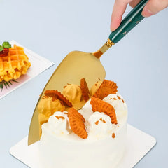 Edelstahl Kuchenschaufel – Keramikgriff, Luxuriöses Design