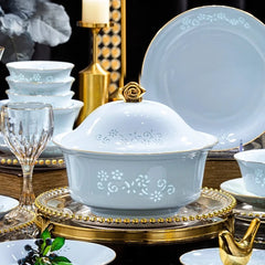 Porzellangeschirr Set - Chinesischer Stil - 40 tlg. für 6 Personen