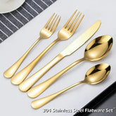 Luxus Besteckset – Gold Edelstahl – 5-teilig