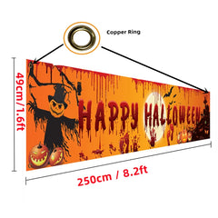 Halloween-Banner – Stoffdesign – 250x48cm