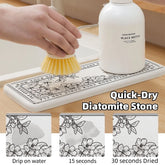 Schnelltrocknende Kieselgurmatte – Stein Pastoral-Stil