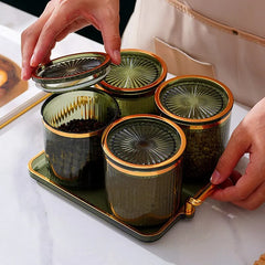 Luxus Gewürzbehälter – Elegantes Küchenlager