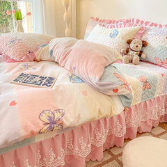 Bettbezug - Milchsamt Cartoon - King/Queen Grösse