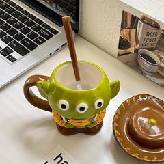 Keramiktasse Alien – Niedliches Design – 350ml