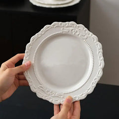 Keramik Essteller – Vintage Französisch – 8.4 Inches