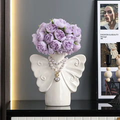 Keramik Schmetterlingsvase – Leichtes Luxusornament fürs Wohnzimmer