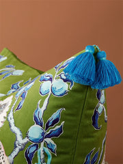 Samt Kissenbezug chinesischer Stil, doppelseitig, Grösse: 60x60 cm