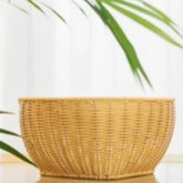 Boho Stil Rattan Tablett – Gewebte Struktur PP