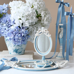 Schminkspiegel – Französisches Rokoko – 9x12cm Rund