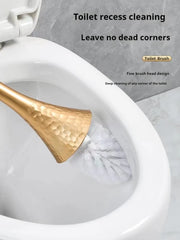 Luxus Toilettenbürsten Set – Gold, Langstiel