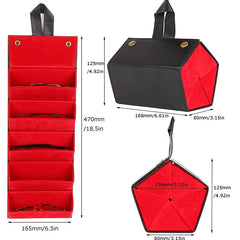 Sonnenbrillenorganizer - PU-Leder Design - 16.5x12.5cm