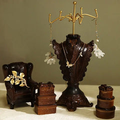 Schmuckständer – Retro Gips Design – 27 cm Höhe