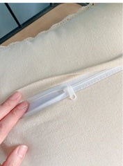 Florales Kissenbezug – Baumwollstickerei – 45x45cm