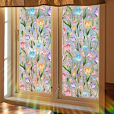 Cartoon Tulpe Wandsticker – Doppelseitige Fensterdeko