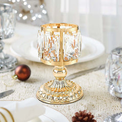 Kristall-Kerzenhalter – Europäischer Stil – 10x15x10cm
