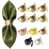 Serviettenringe – Glänzendes Metall – Set aus 6