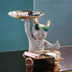 Bulldog Aufbewahrung – Resin Design für Schreibtisch