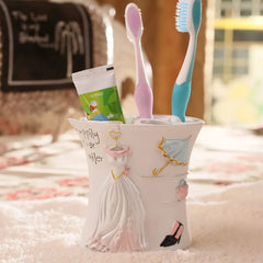 Zahnputzset aus Harz – Elegantes Badaccessoire