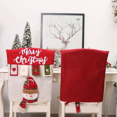 Weihnachtlicher Stuhlbezug – 3D Polyester – 52x46 cm