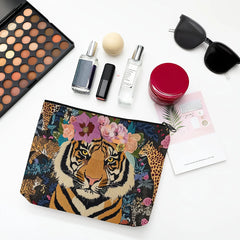 Schminktasche – Tiger Muster – 18x25cm