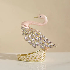 Schmuckschatulle Schwan – Emaille Zinklegierung – Schmuckdisplay