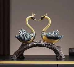 Schwanenornamente – Kunstharz-Design – Wohnzimmerdeko