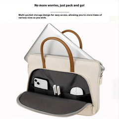 Laptop-Aktentasche - Florales Polyester - Grosses Volumen