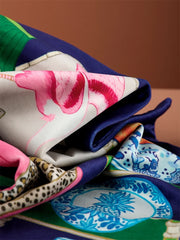 Orientalischer Samt Kissenbezug – Tiermotiv 50x50cm