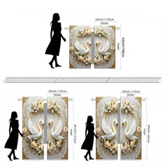 HD Digital Blumen Vorhang – Pastoral Poly – 132x160cm