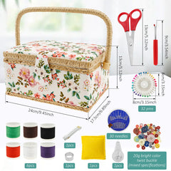 Nähwerkzeug-Korb – Vintage Design – 24x17.5x13 cm