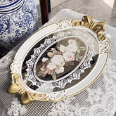 Vintage Hauchdünne Tablett – Europäisches Design – 41x28cm