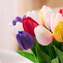 Künstliche Tulpen – PU Echt-Touch – 34cm für Zuhause