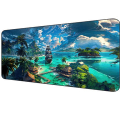 Grosses Anime-Schreibtischmatte – Rutschfestes Gummi – Anpassbare Grösse