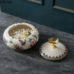 Aufbewahrungsglas – Keramikblume – Tischgebrauch