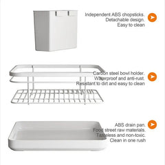 Multifunktionales Geschirrregal – Carbonstahl – 34x26x16cm