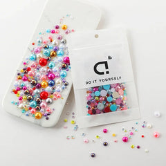 Bunte Perlharze – Elegantes Halb-Rund Design