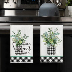 Küchentücher – Schwarzes Karo – Schnell Trocknend