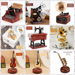 Vintage Spieluhr – Retro Stil – Handgekurbelte