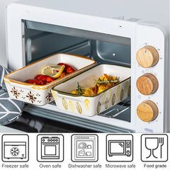 Keramik Backform – Blumen, Oval/Rechteck – Vielseitig