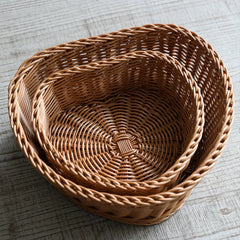 Herzkorb – Imitation Rattan – Esszimmer Deko