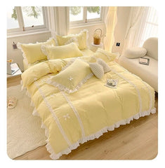 Koreanisches Bettwäsche-Set – Mikrofasern Luxus – 180x200 4-tlg