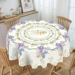 Blumen-Tischdecke – Pastoral-Polyester – Verschiedene Grössen